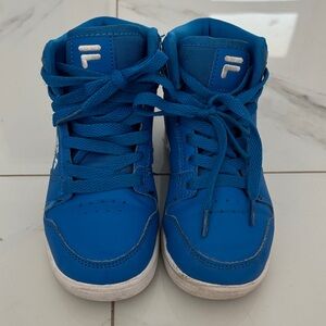 Fila Kids Royal Blue High-Top Sneakers
